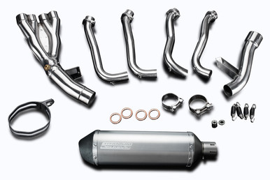 Complete 4-1 De-Cat Exhaust FZ-1 Fazer (2006-2014) with 13.5