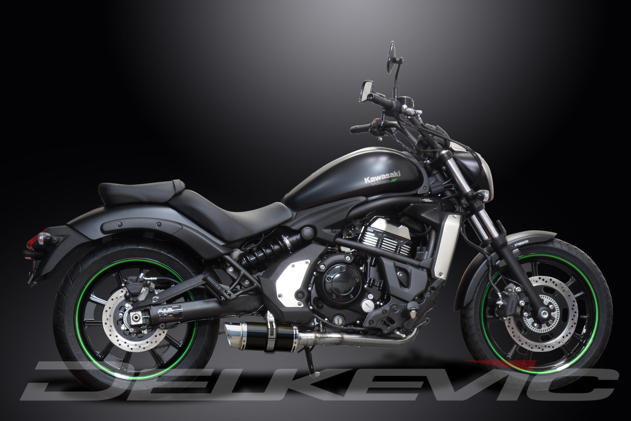 バルカンS(Vulcan S)EN650/DELKEVIC フルエキマフラー Full System to fit Vulcan S EN650 (2015-2021) with Bull Nose Tip