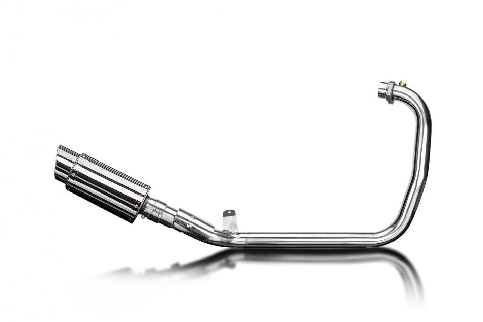DELKEVIC COMPLETE EXHAUST FOR SCRAM 411 W/MINI 8â€³ STAINLESS STEEL