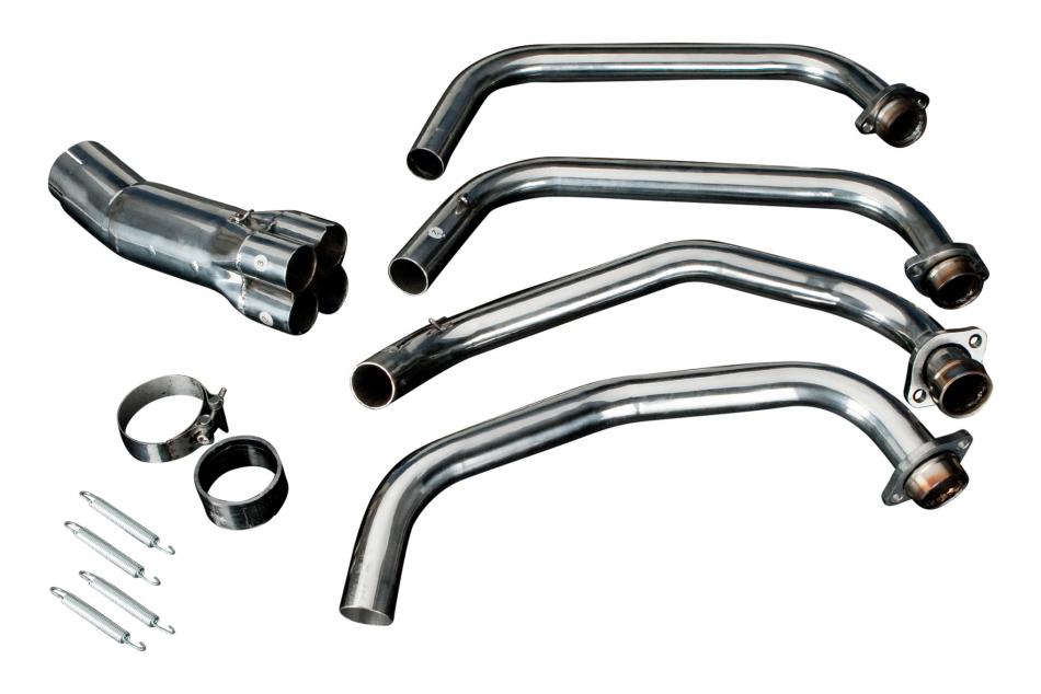 Suzuki GSF1200 Bandit 1995-2005 Delkevic Stainless 4-1 Exhaust Headers  Downpipes
