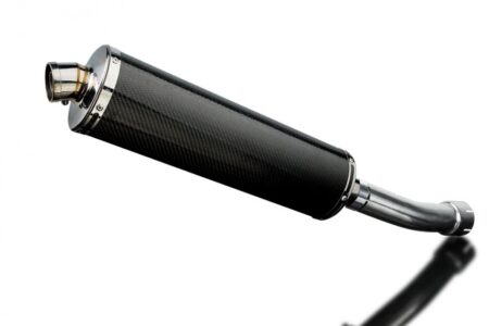 Slip-On 18-inch Oval Carbon Fiber Exhaust Muffler for ZX-9R