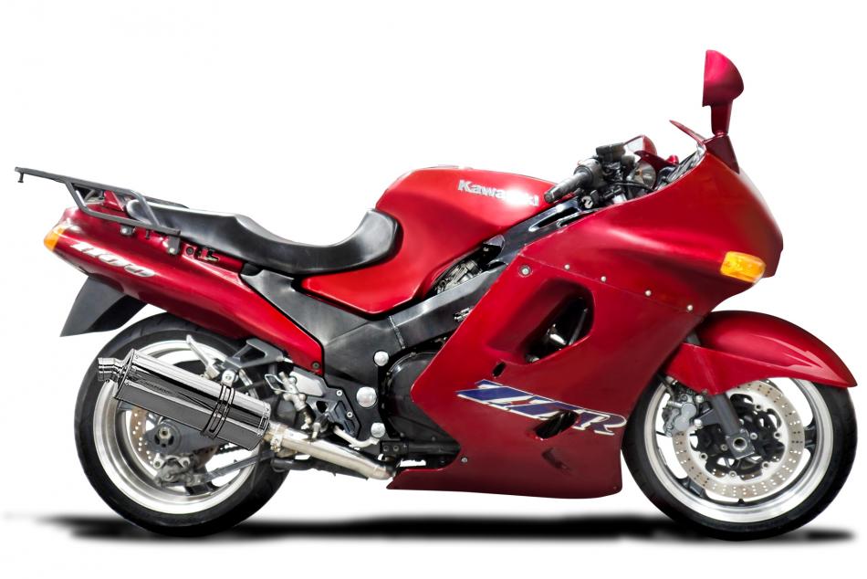 Kawasaki ZX-11 Ninja 1990-2001 Full Exhaust 4-2 14″ Round