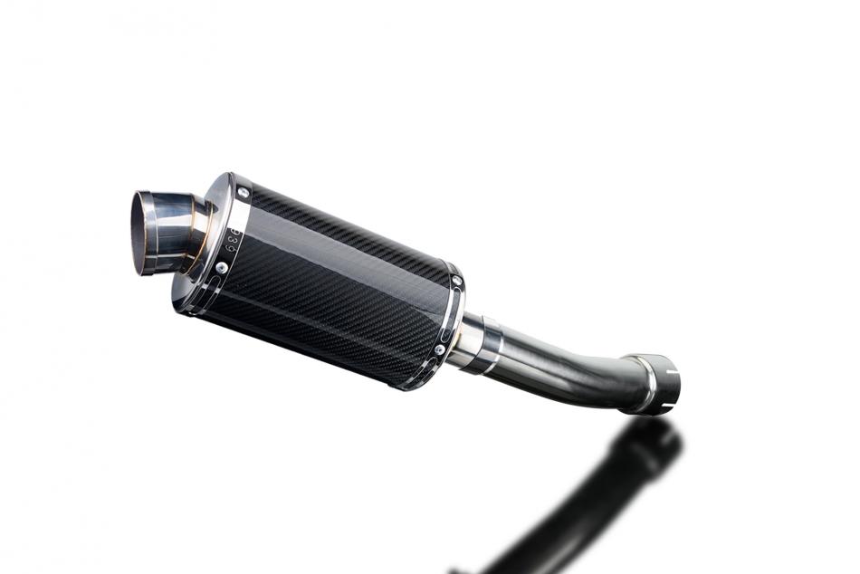 Slip On 9 Inch Stainless Steel Oval Muffler for GSX-R750 SRAD