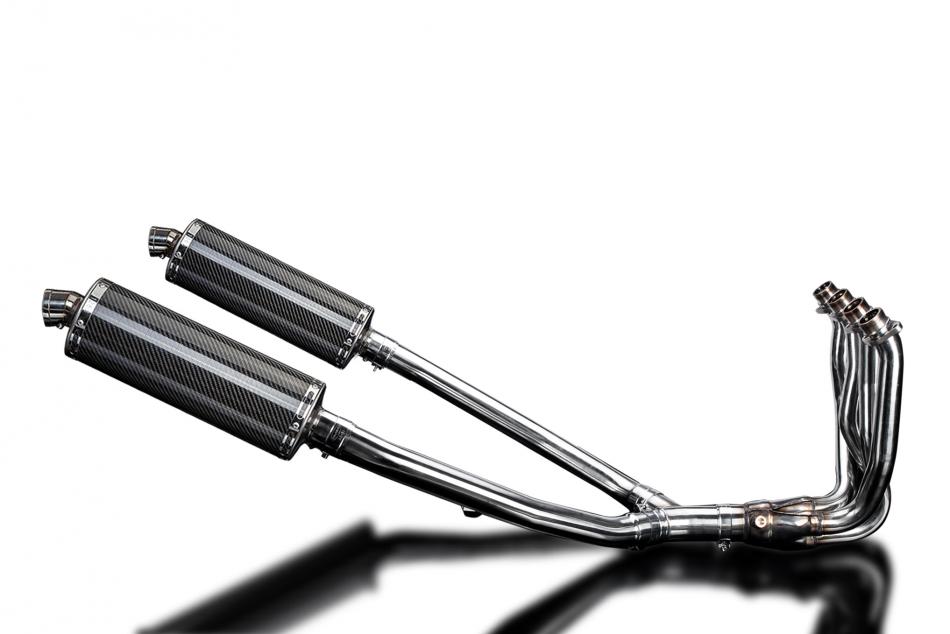 Kawasaki ZX-14R 2012-2023 Complete Exhaust 4-2 14″ Oval Carbon