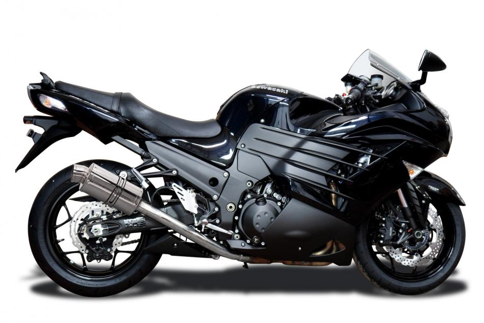 バイイー Kawasaki ZX-14R 2012-2023 Complete Exhaust 4-1 9″ Oval Stainless