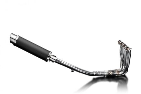 なつき Kawasaki ZX-14R 2012-2023 Complete Exhaust 4-1 14″ Round Carbon