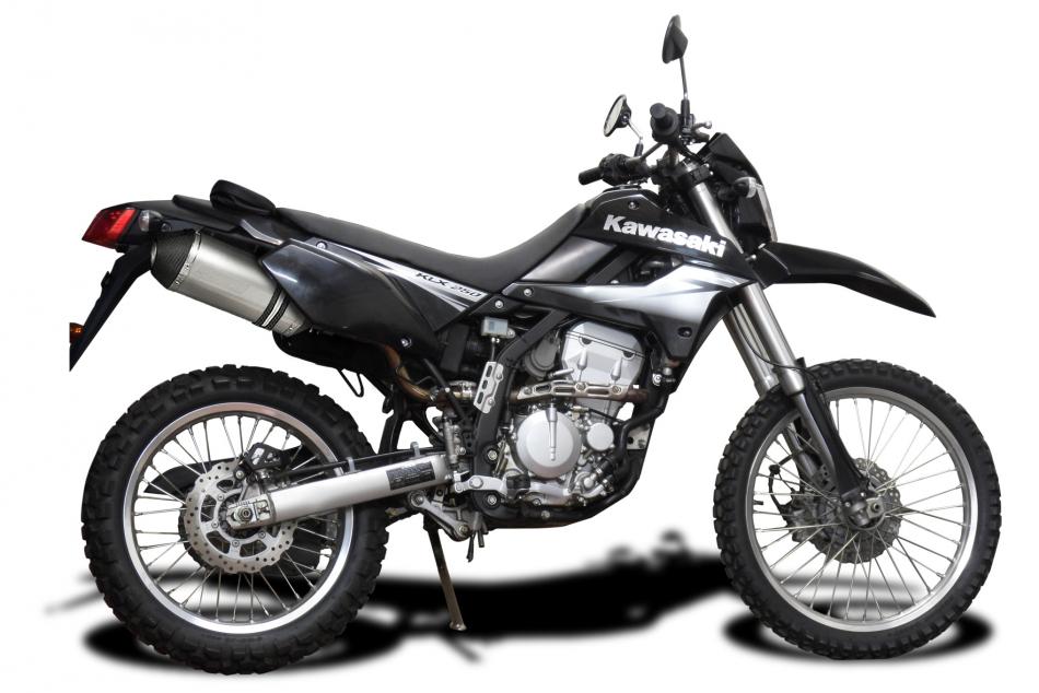 Slip On with 10 Inch Titanium XOval Muffler for KLX300