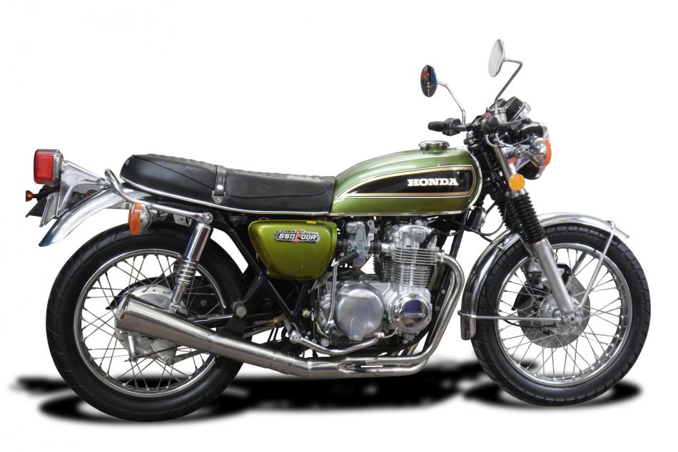 Complete 4 into 1 Megaphone Exhaust Muffler CB550 Four & CB550K